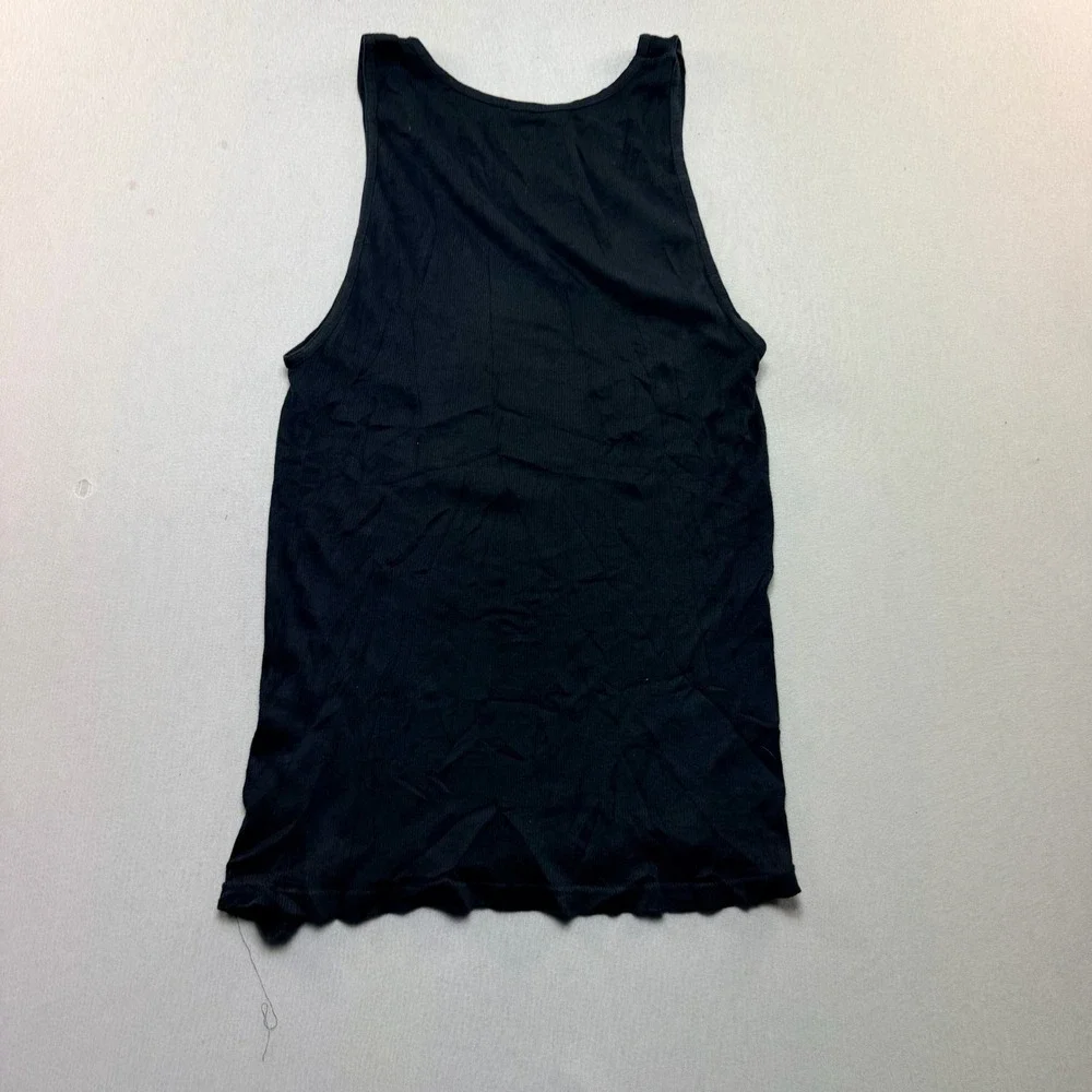 Polo Ralph Lauren Tank Top Mens Extra Large Black Excellent Ribbed Cotton Pony